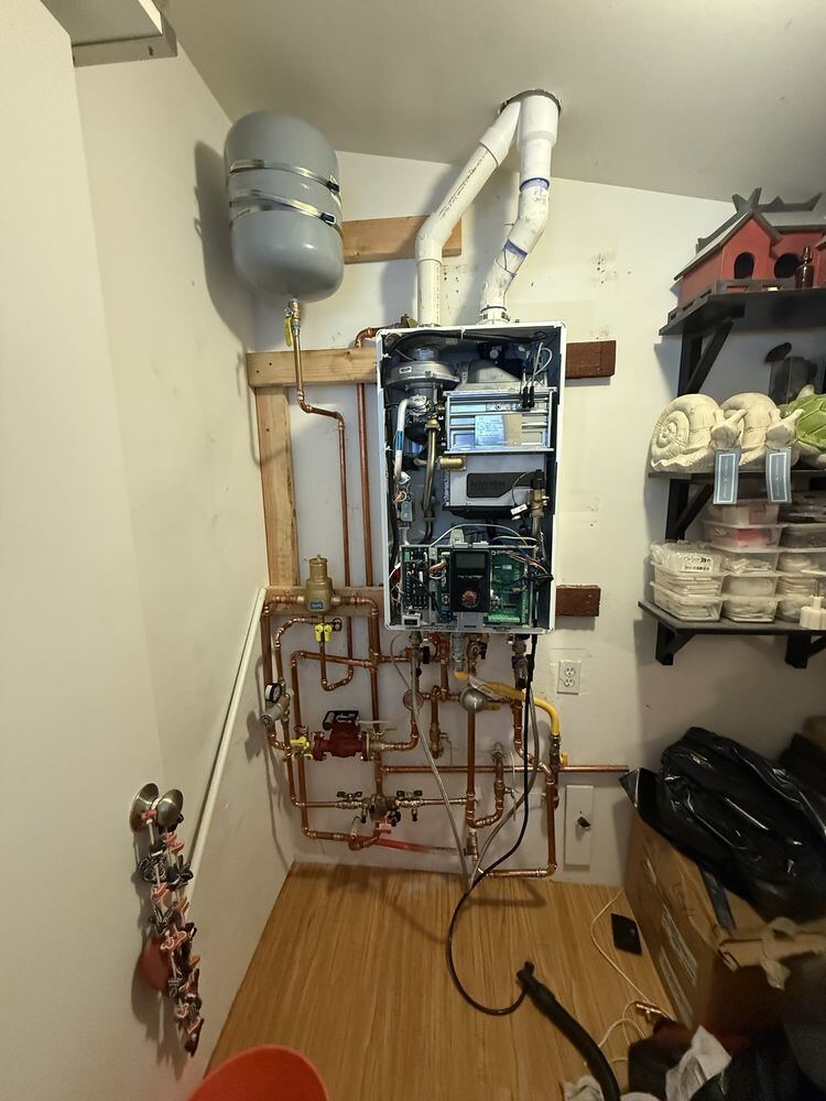 Tankless water heater professionally installed by 5Star Plumbing Installation